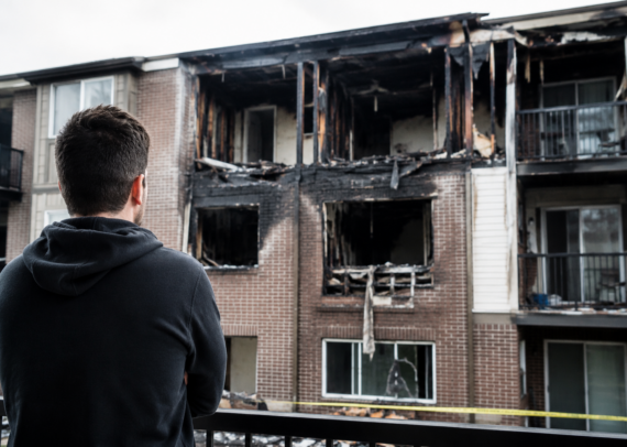 Illustration d'un incendie au Québec